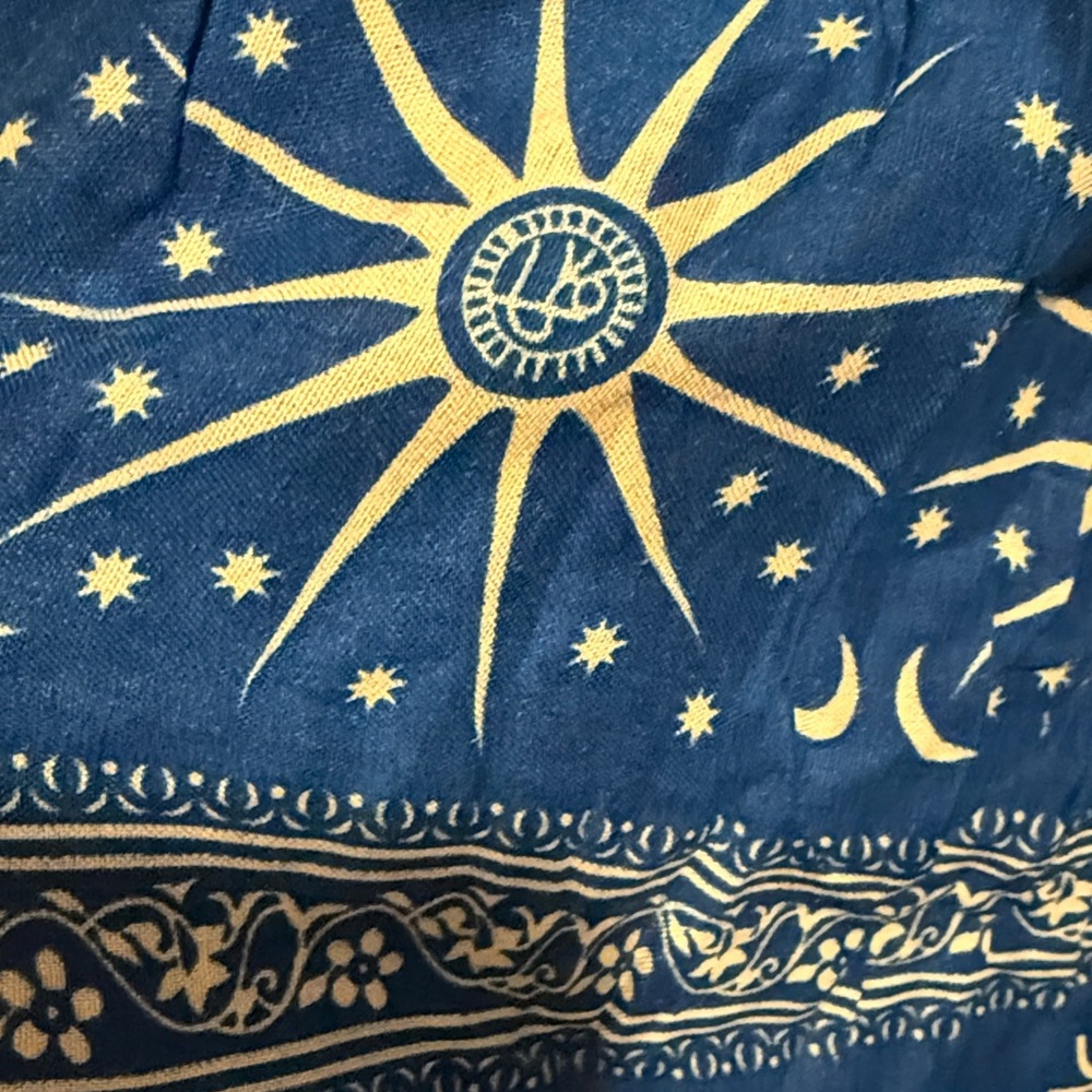 Blue celestial drawstring blue harem jogger bottom pants - Picture 4 of 11